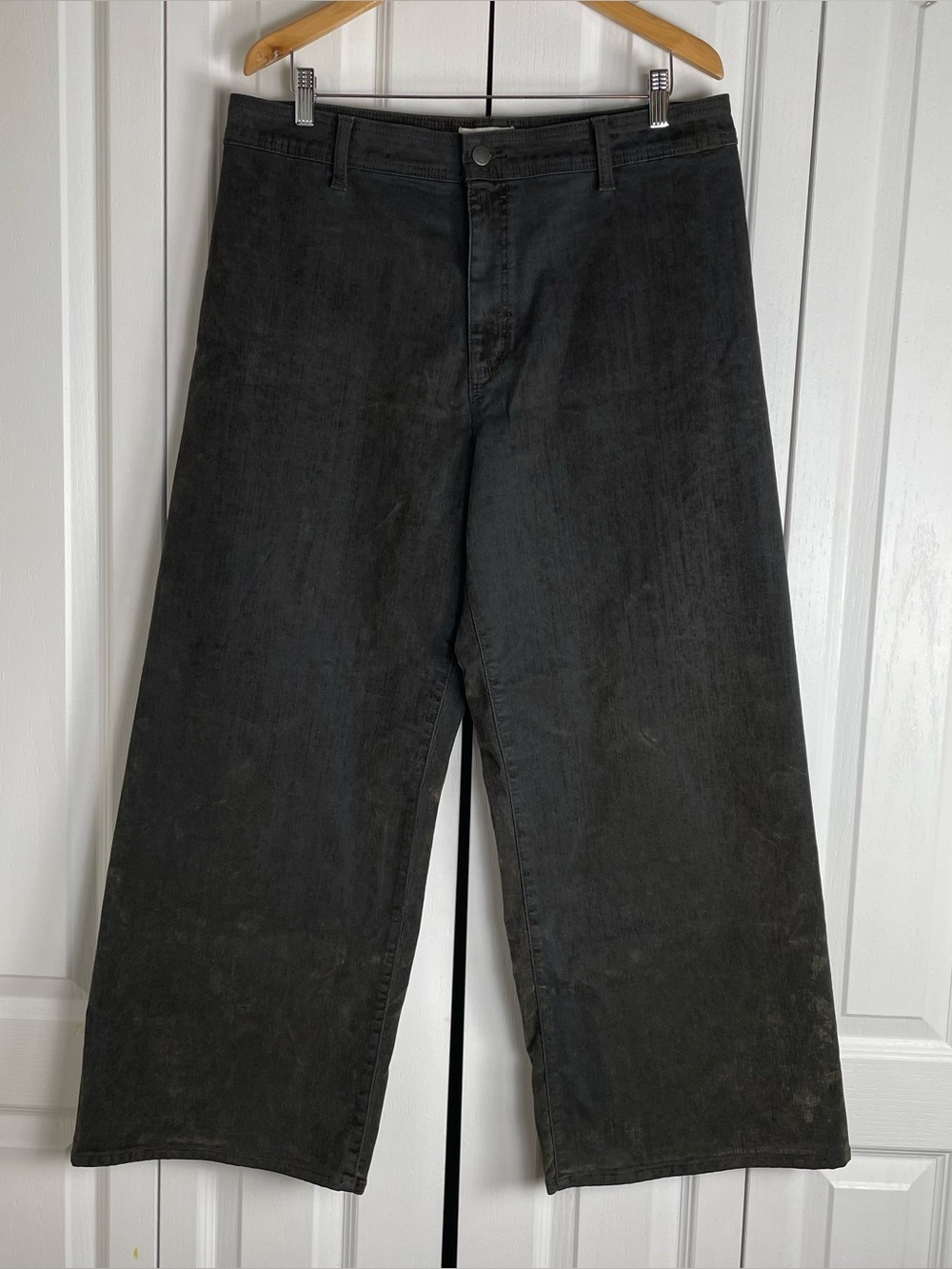 Universal Thread Sailor Wide Leg Pants Women’s 16 Velvet Like Stretch High Rise